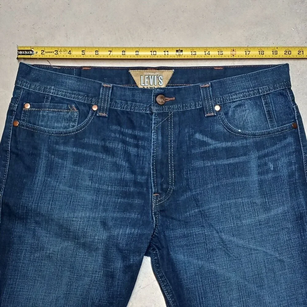 Levi's 511 Skinny Jeans Size 40x32 Slim Fit Y2K Zipper Pocket Denim VTG